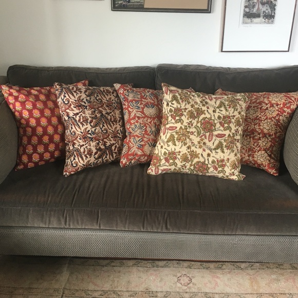 NWOT Indian Block Print Pillow or Cushion Covers - Picture 2 of 5